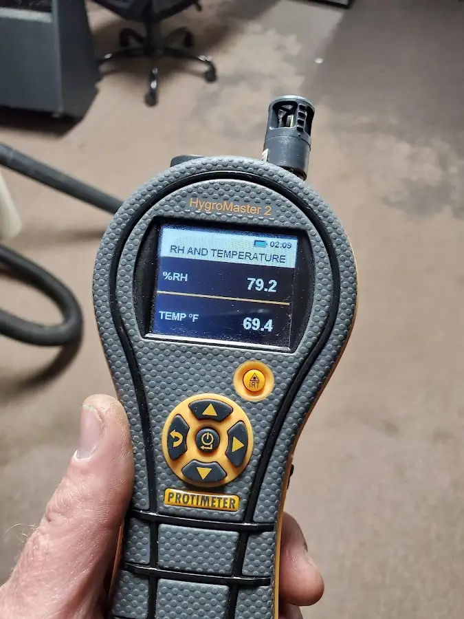 Moisture meter humidity assessment for Fire & Smoke Damage Restoration in King